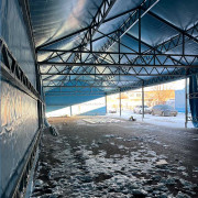 Быстровозводимый П-образный ангар 648м2