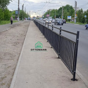 Пешеходное ограждение ПО-8 тип I  (Секция + столб)